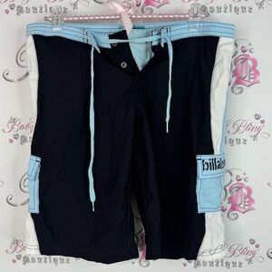 Billabong shorts swim water beach trunks Black and Light Blue Surf Shorts